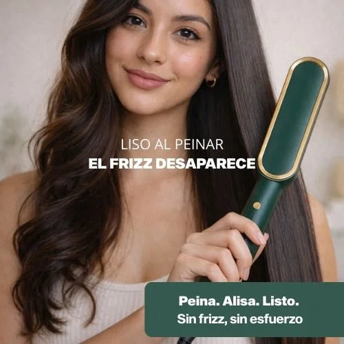 Cepillo Alisador y Rizador Eléctrico multifuncional