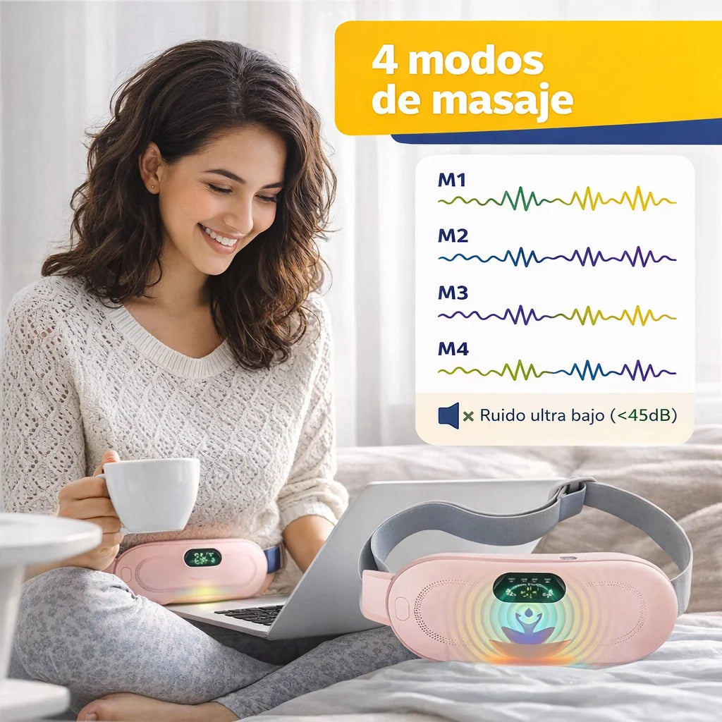 AlivioMenstrual - Cinturón Térmico Portátil Para Cólicos